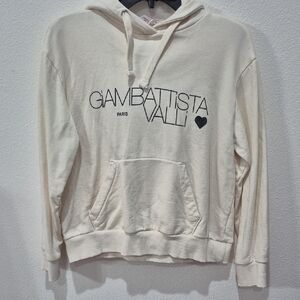 Giambattista Valli Cream Hoodie Size S.